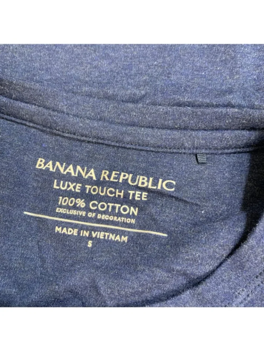 NWOT Banana Republic Men's S Navy Blue T-Shirt Luxe Touch Tee